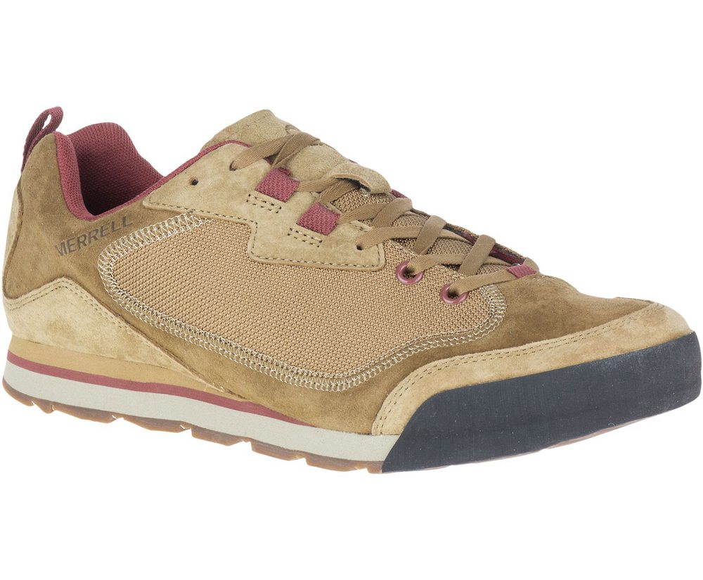 Tenis Homem - Merrell Burnt Rock Travel Suede - Marrom - IPU546193